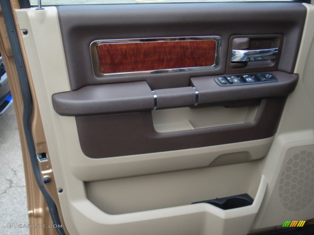 2011 Ram 1500 Laramie Crew Cab 4x4 - Saddle Brown Pearl / Light Pebble Beige/Bark Brown photo #15