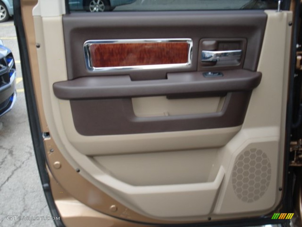 2011 Ram 1500 Laramie Crew Cab 4x4 - Saddle Brown Pearl / Light Pebble Beige/Bark Brown photo #17