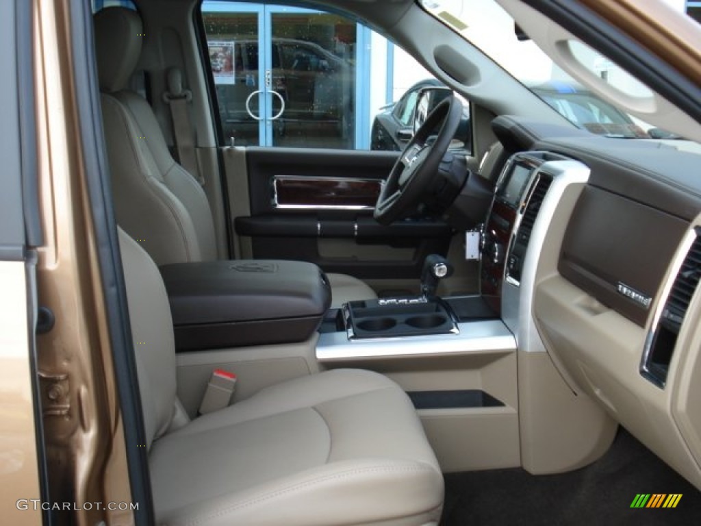 2011 Ram 1500 Laramie Crew Cab 4x4 - Saddle Brown Pearl / Light Pebble Beige/Bark Brown photo #19