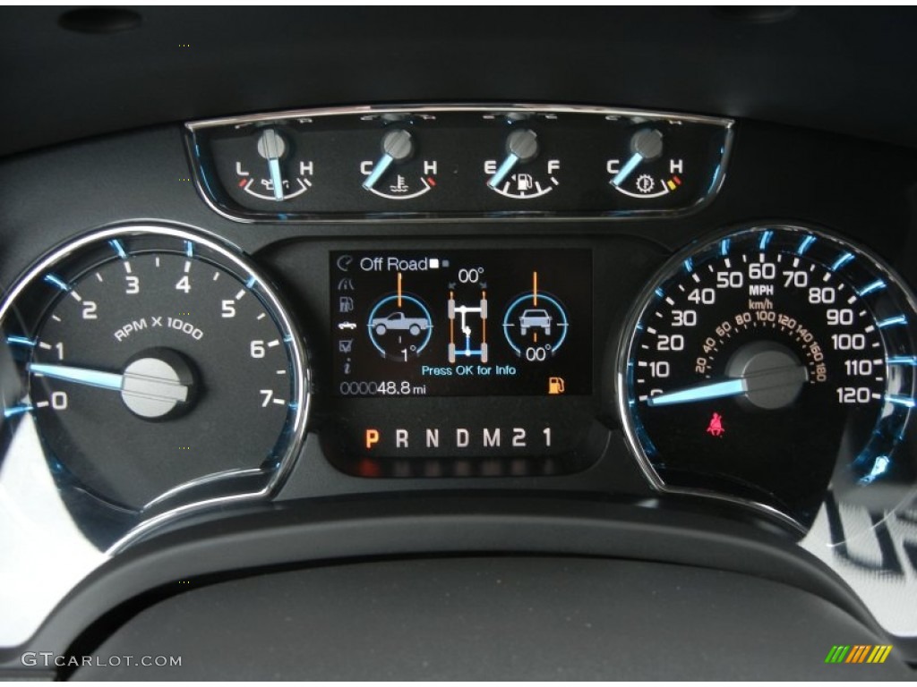 2012 Ford F150 Lariat SuperCrew 4x4 Gauges Photo #58236184