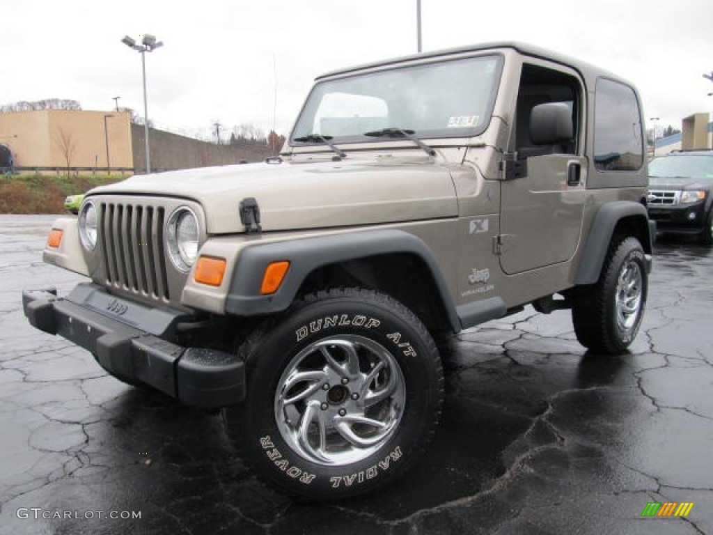 2004 Wrangler X 4x4 - Light Khaki Metallic / Khaki photo #1
