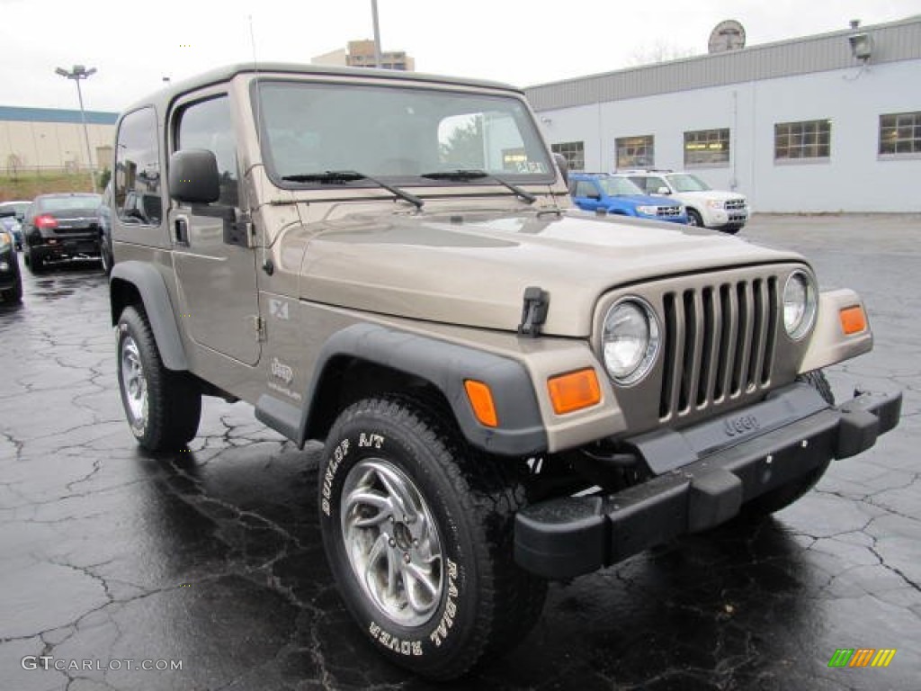 2004 Wrangler X 4x4 - Light Khaki Metallic / Khaki photo #5