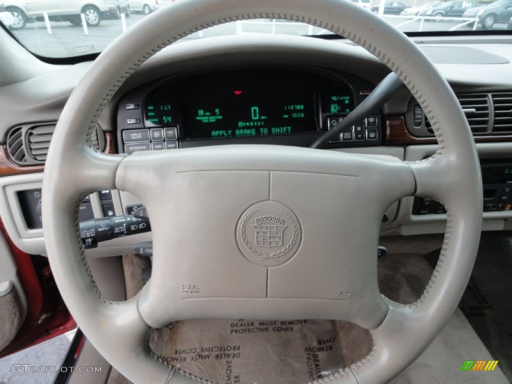 1998 Cadillac DeVille D'Elegance Shale Steering Wheel Photo #58237063