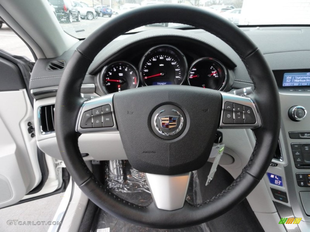 2012 Cadillac CTS 4 3.0 AWD Sedan Light Titanium/Ebony Steering Wheel Photo #58237912