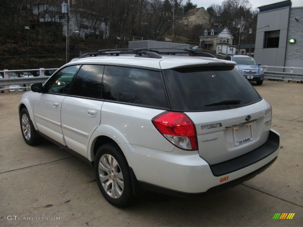 2009 Outback 2.5i Limited Wagon - Satin White Pearl / Warm Ivory photo #9