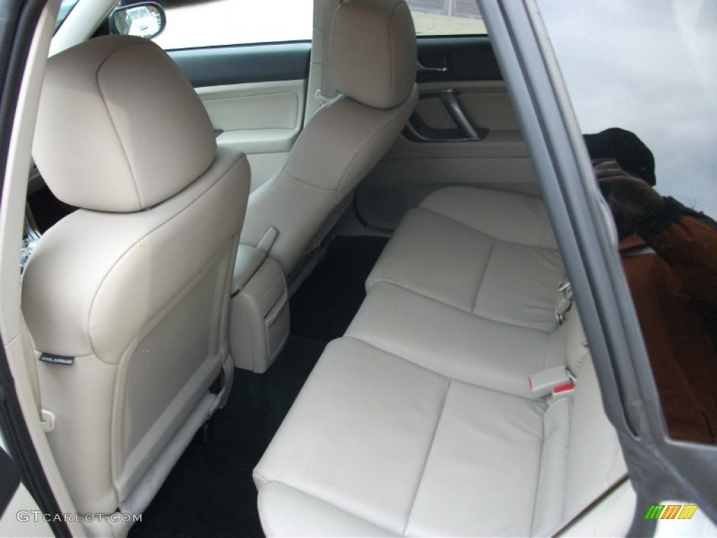 2009 Outback 2.5i Limited Wagon - Satin White Pearl / Warm Ivory photo #12