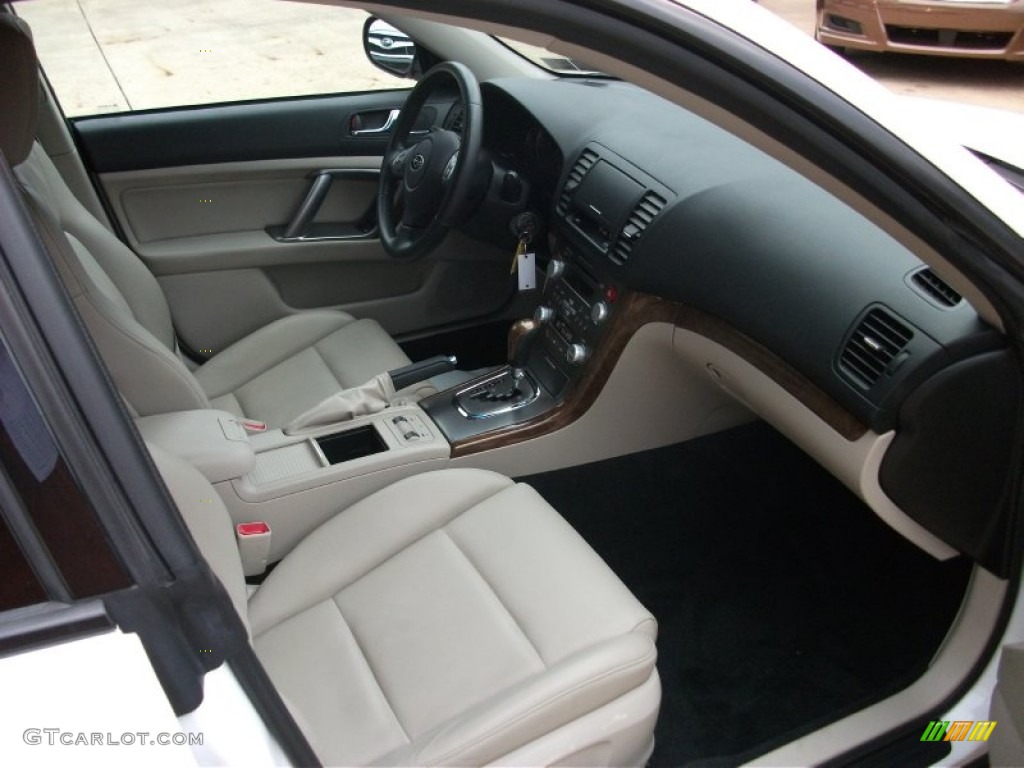 2009 Outback 2.5i Limited Wagon - Satin White Pearl / Warm Ivory photo #16