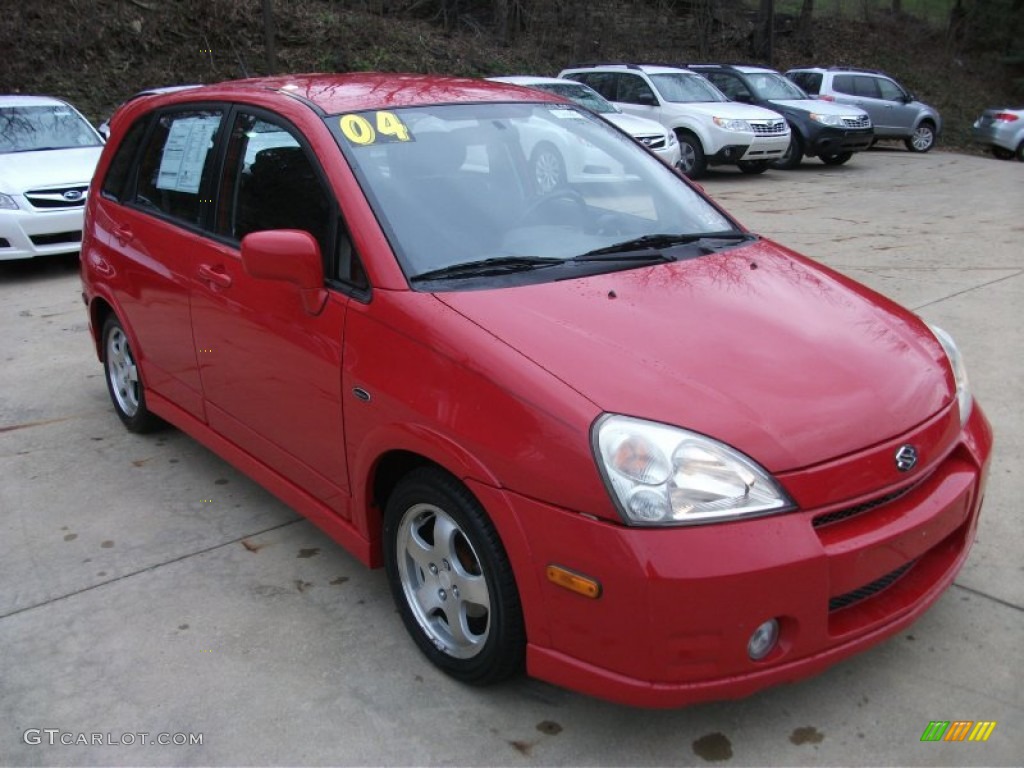 2004 Aerio SX Sport Wagon - Racy Red / Black photo #5