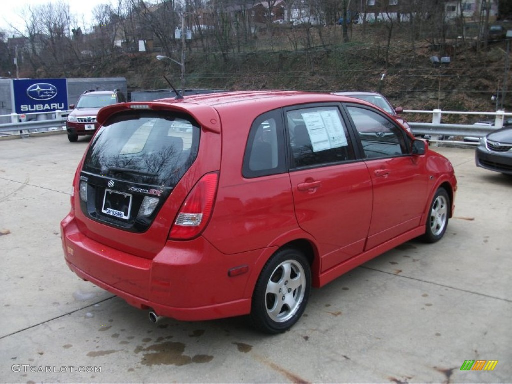 2004 Aerio SX Sport Wagon - Racy Red / Black photo #7