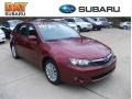 2010 Camellia Red Pearl Subaru Impreza 2.5i Premium Wagon  photo #1