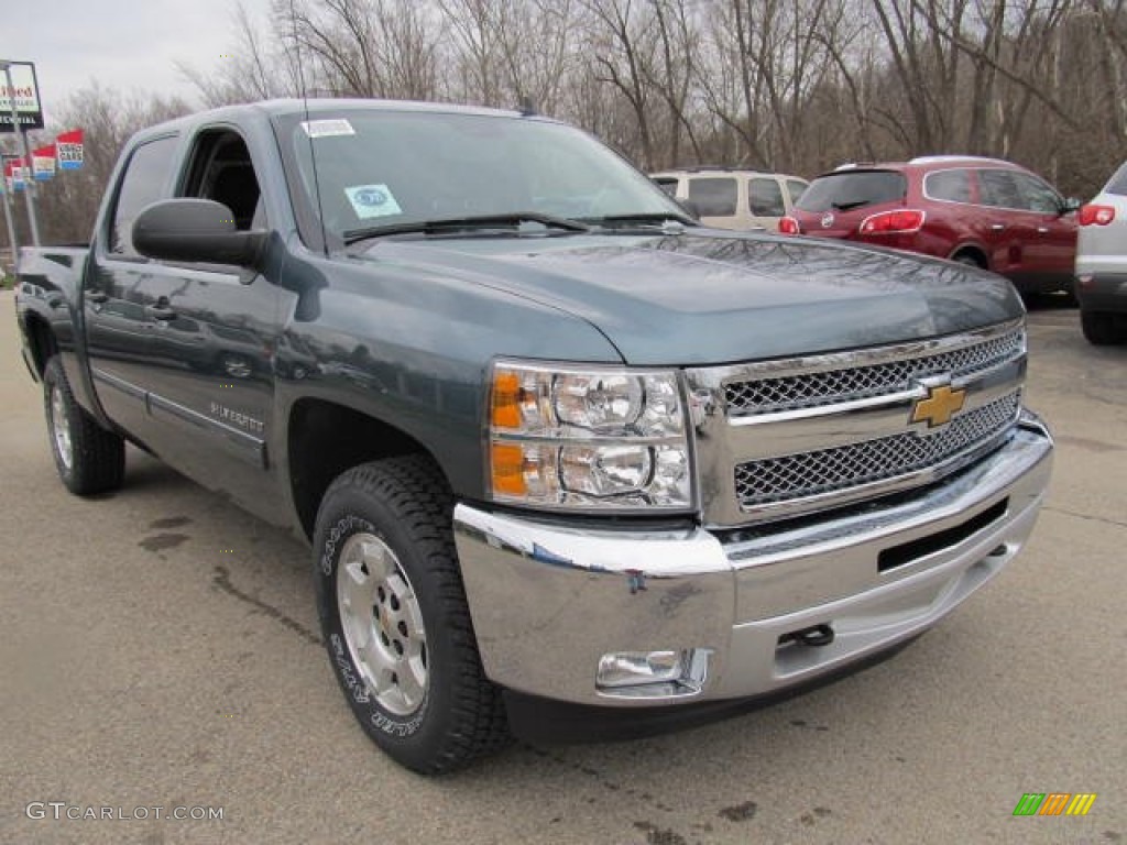 2012 Silverado 1500 LT Crew Cab 4x4 - Blue Granite Metallic / Ebony photo #5