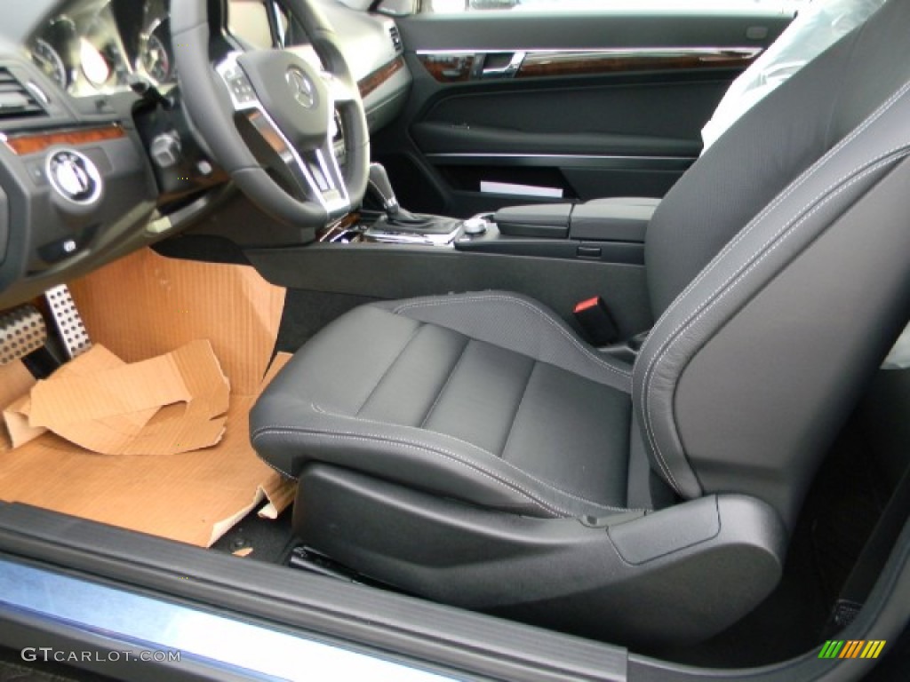 Black Interior 2012 Mercedes-Benz E 550 Cabriolet Photo #58240453