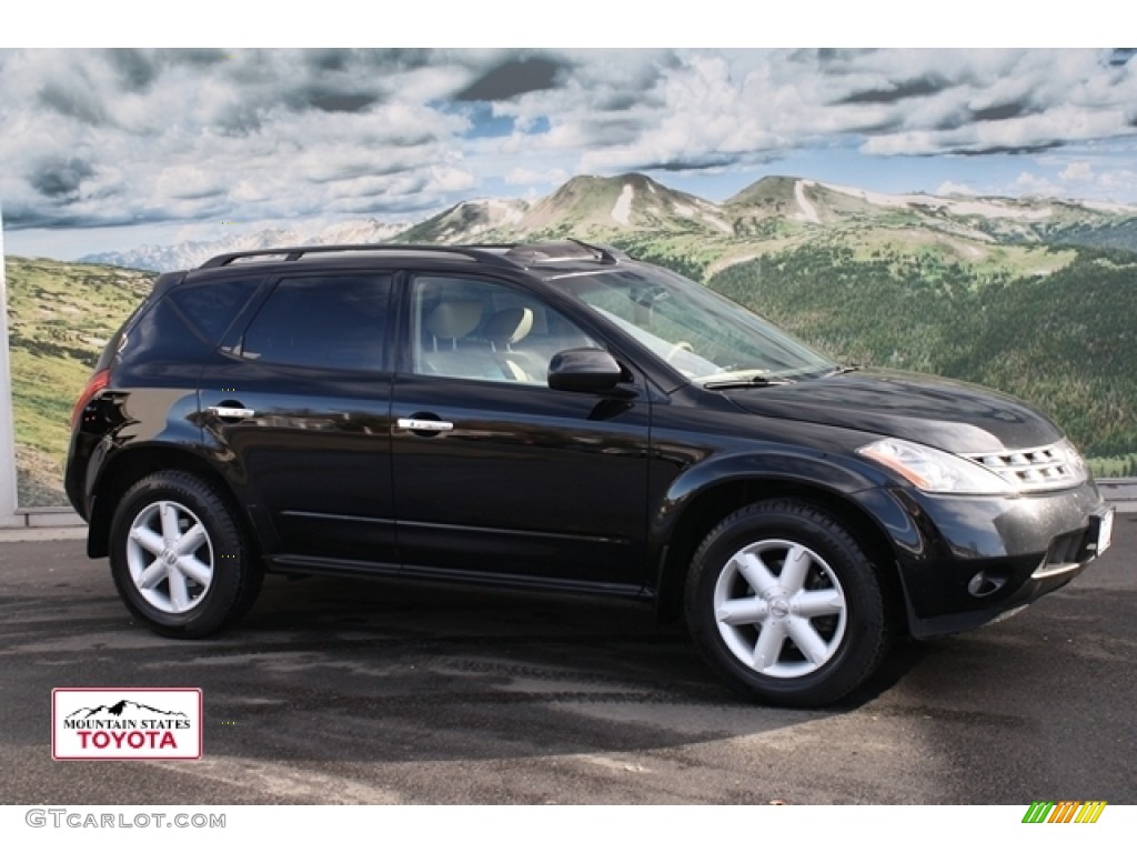 2005 Murano SE AWD - Super Black / Cafe Latte photo #1