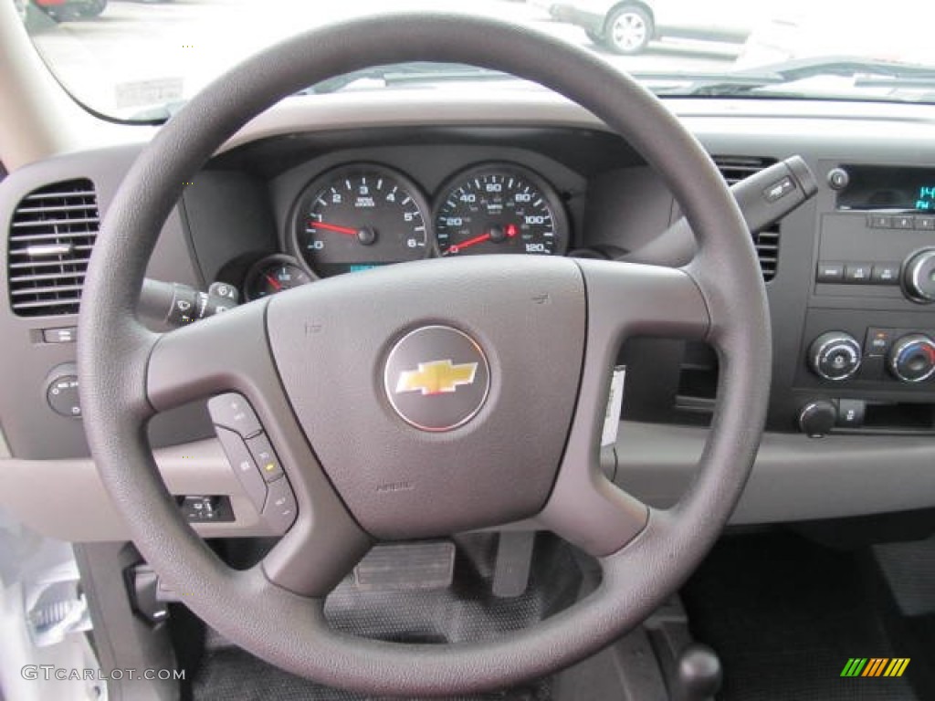 2012 Chevrolet Silverado 1500 Work Truck Regular Cab 4x4 Dark Titanium Steering Wheel Photo #58241140