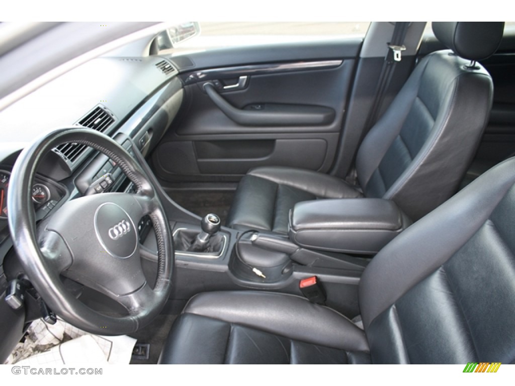 Ebony Interior 2003 Audi A4 1.8T quattro Avant Photo #58241785