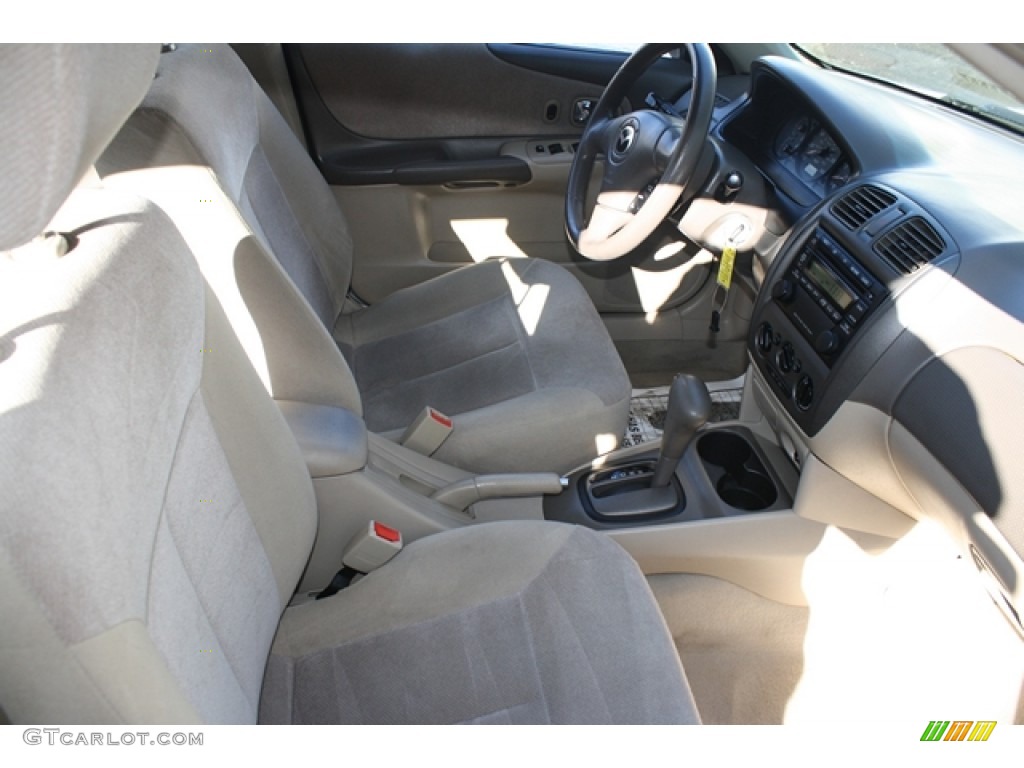 2003 Protege LX - Pure White / Gray photo #8