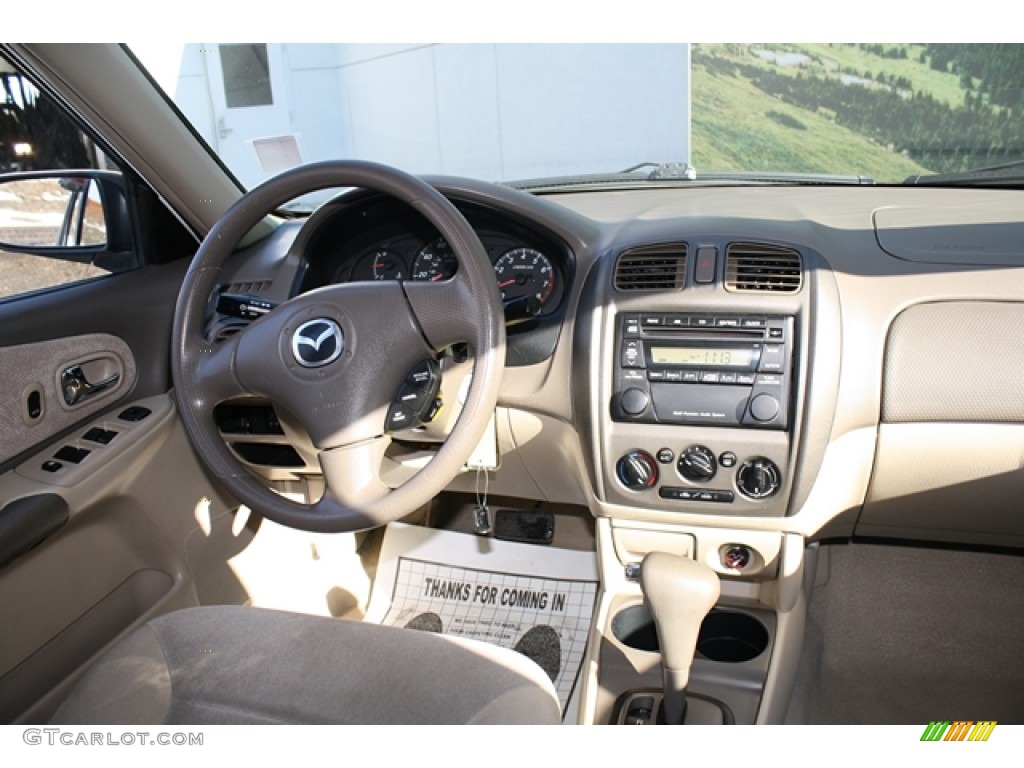 2003 Protege LX - Pure White / Gray photo #13