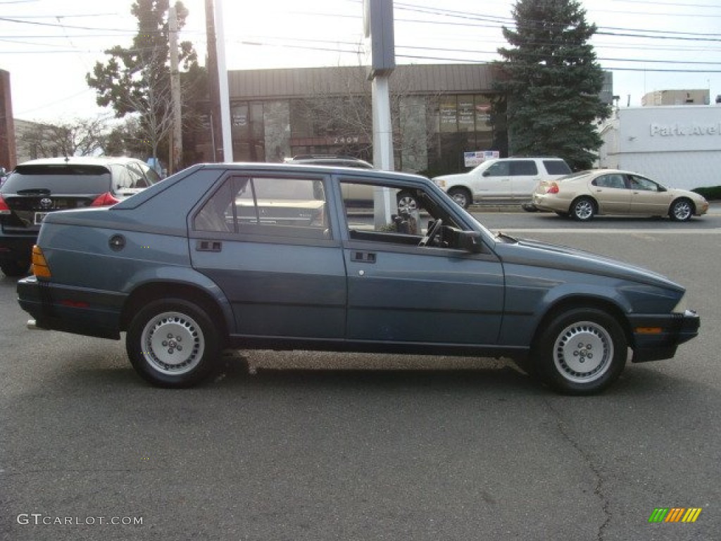Blue Metallic 1987 Alfa Romeo Milano Silver Exterior Photo #58242478