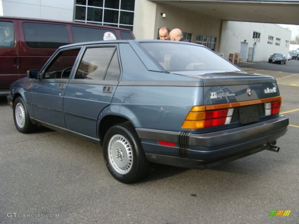 Blue Metallic 1987 Alfa Romeo Milano Silver Exterior Photo #58242508