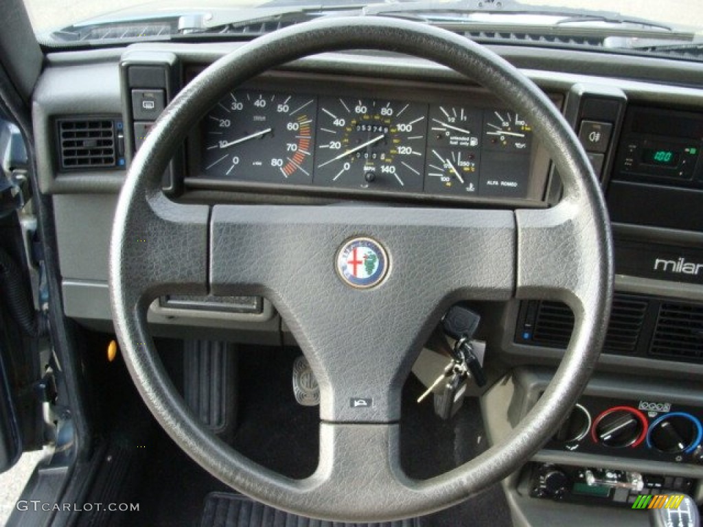 1987 Alfa Romeo Milano Silver Steering Wheel Photos