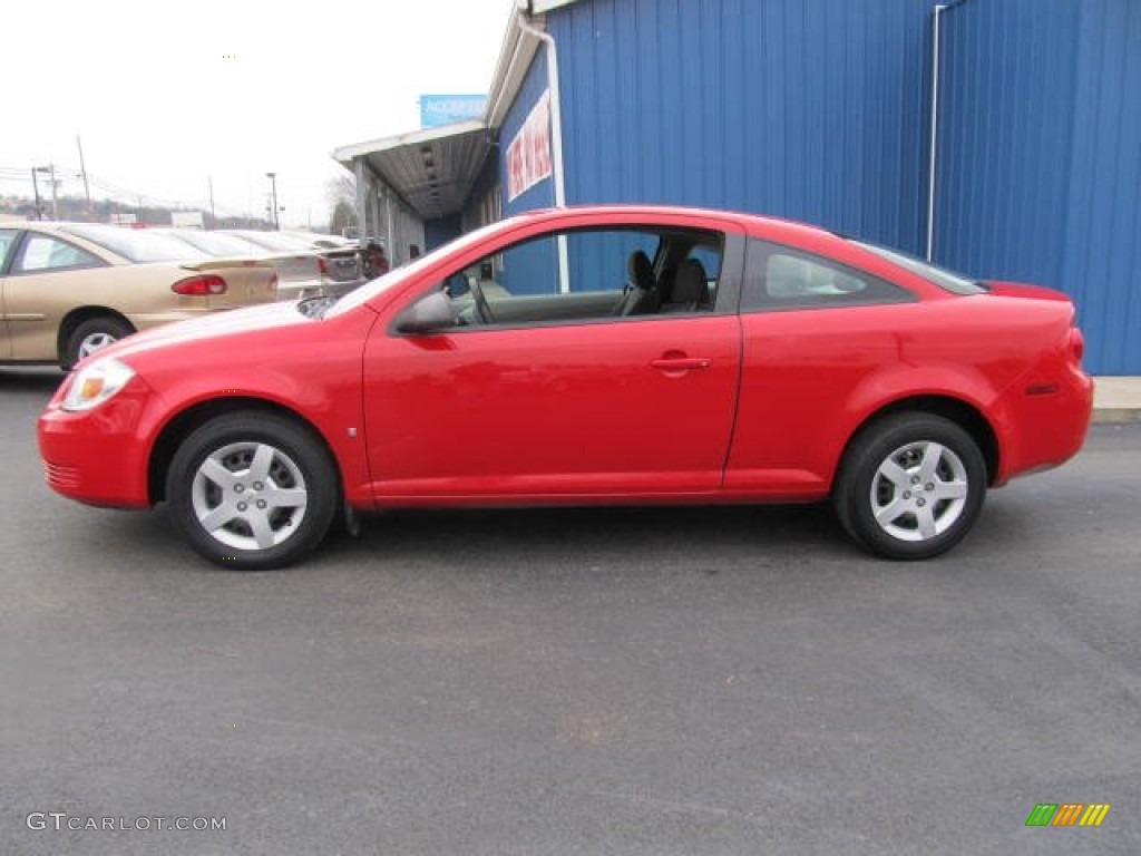 2007 Cobalt LS Coupe - Victory Red / Gray photo #2