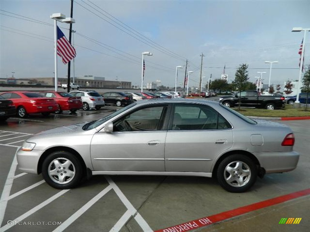 1999 Accord EX V6 Sedan - Satin Silver Metallic / Tan photo #6