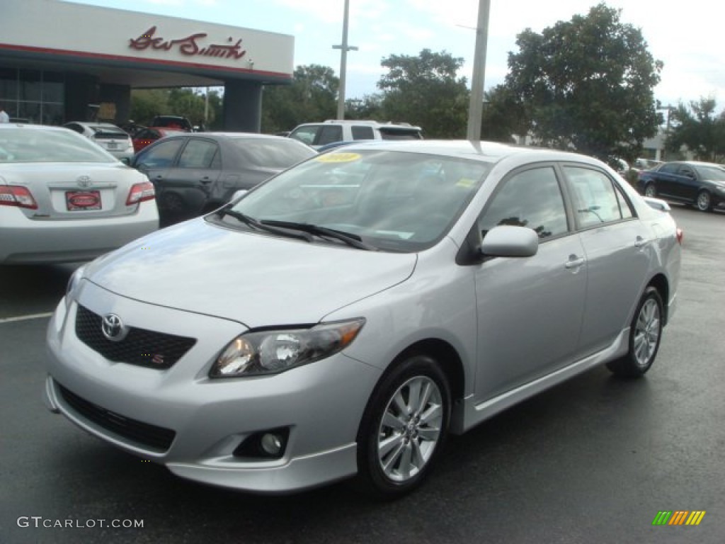 2010 Corolla S - Classic Silver Metallic / Ash photo #1