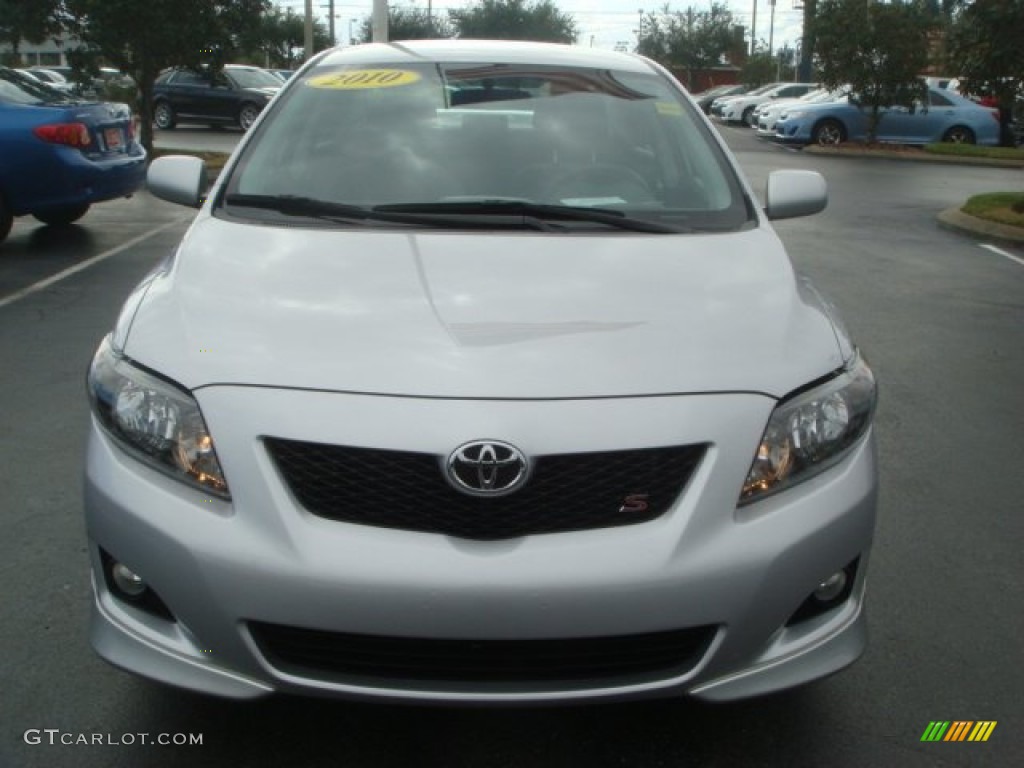 2010 Corolla S - Classic Silver Metallic / Ash photo #2