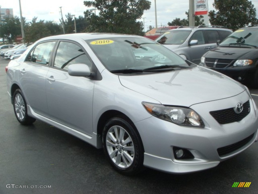 2010 Corolla S - Classic Silver Metallic / Ash photo #4