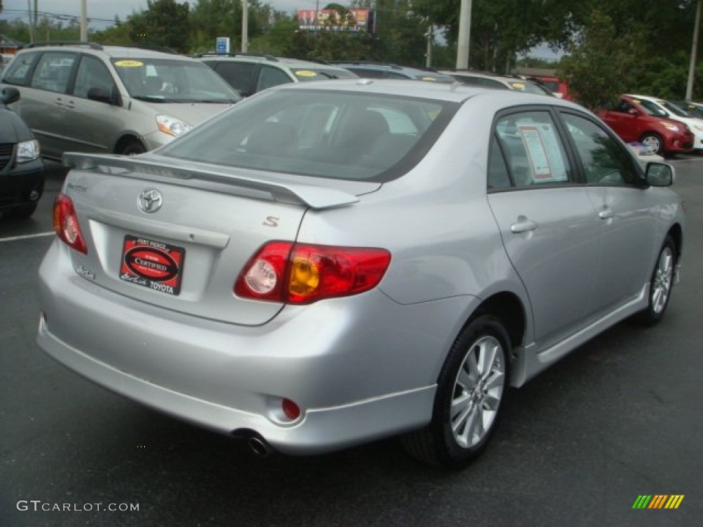 2010 Corolla S - Classic Silver Metallic / Ash photo #8
