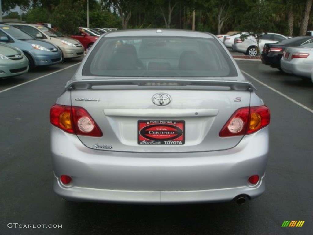 2010 Corolla S - Classic Silver Metallic / Ash photo #9