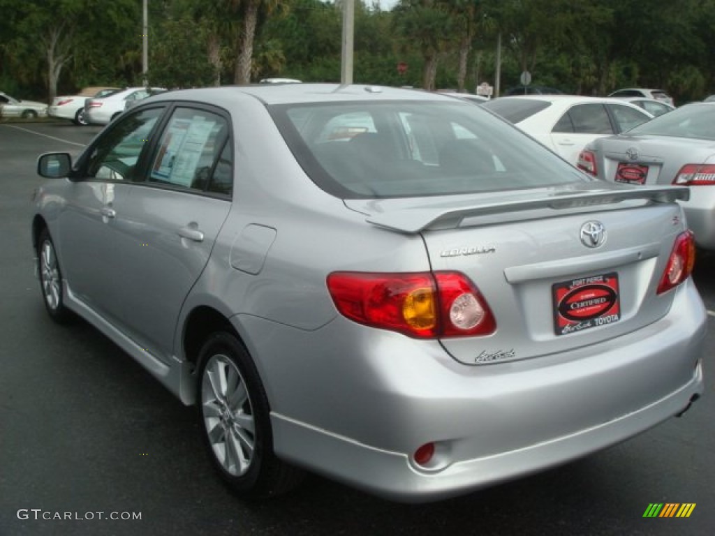 2010 Corolla S - Classic Silver Metallic / Ash photo #11