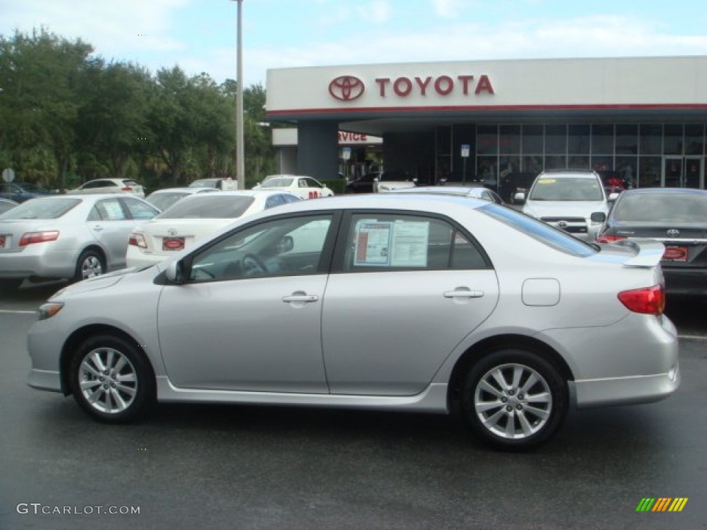 2010 Corolla S - Classic Silver Metallic / Ash photo #12