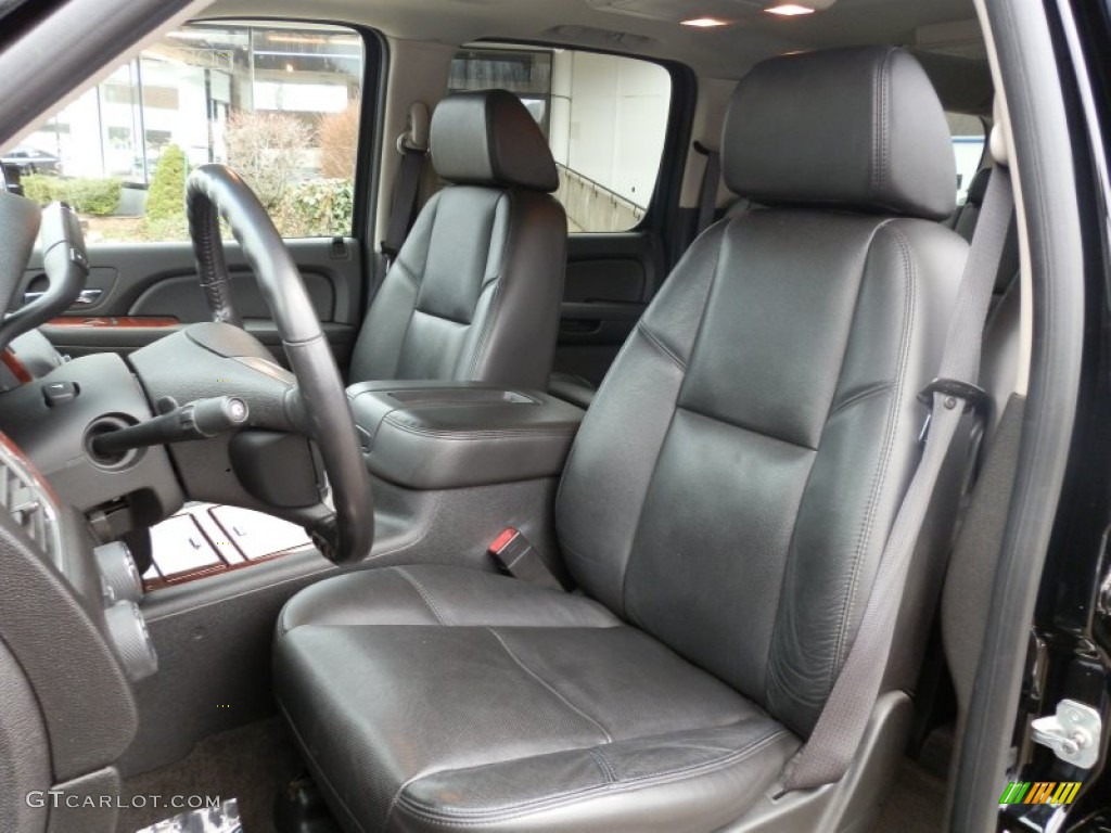 Ebony Interior 2009 Chevrolet Suburban LTZ 4x4 Photo #58245676