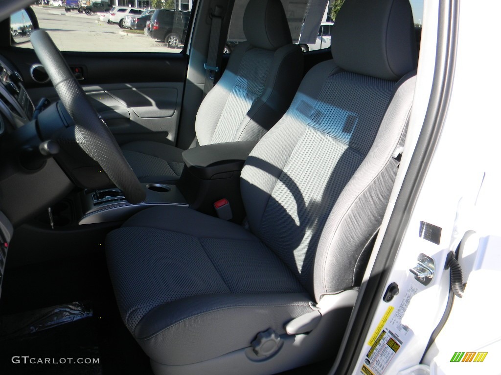 2012 Tacoma V6 TRD Sport Double Cab 4x4 - Super White / Graphite photo #11
