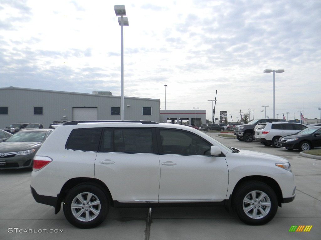 2012 Highlander V6 - Blizzard White Pearl / Sand Beige photo #4