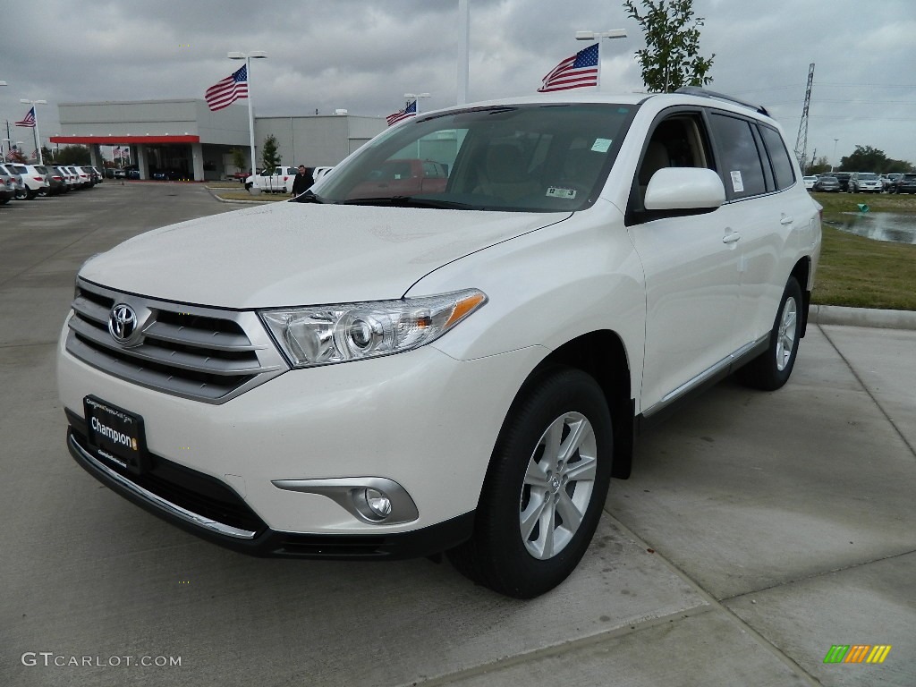 2012 Highlander  - Blizzard White Pearl / Sand Beige photo #1