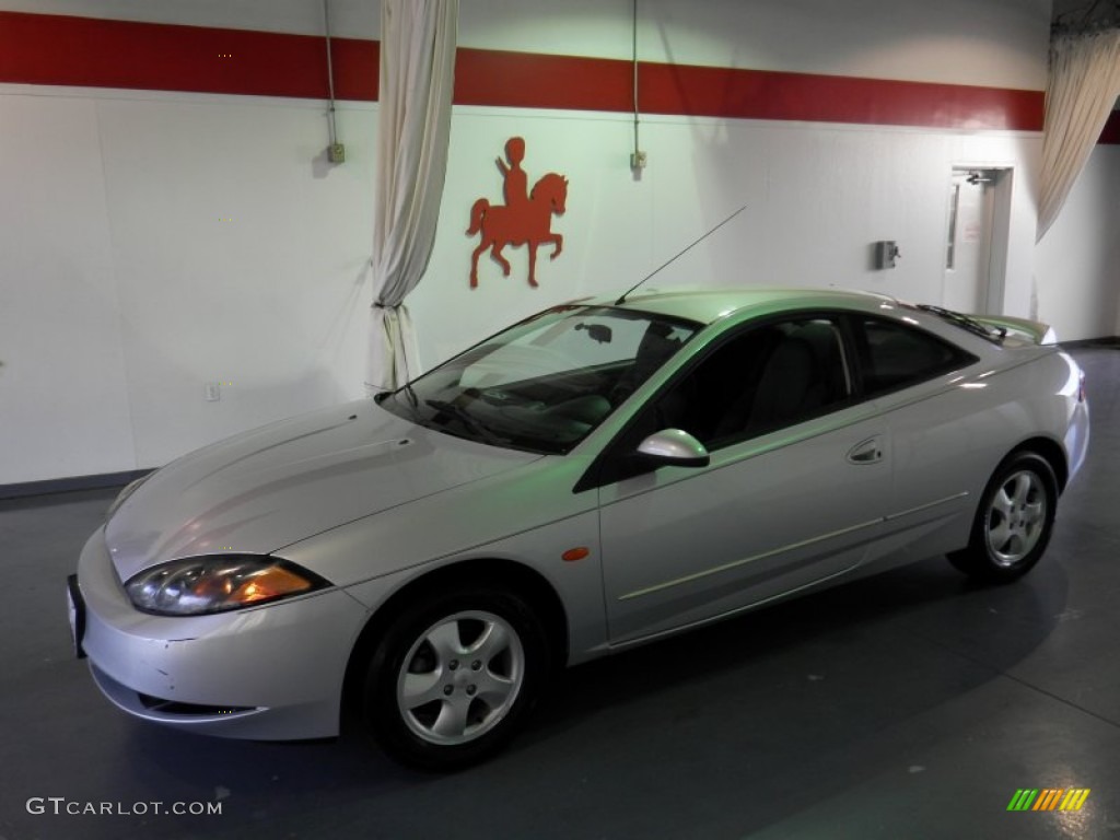 2000 Cougar V6 - Silver Frost Metallic / Graystone photo #1