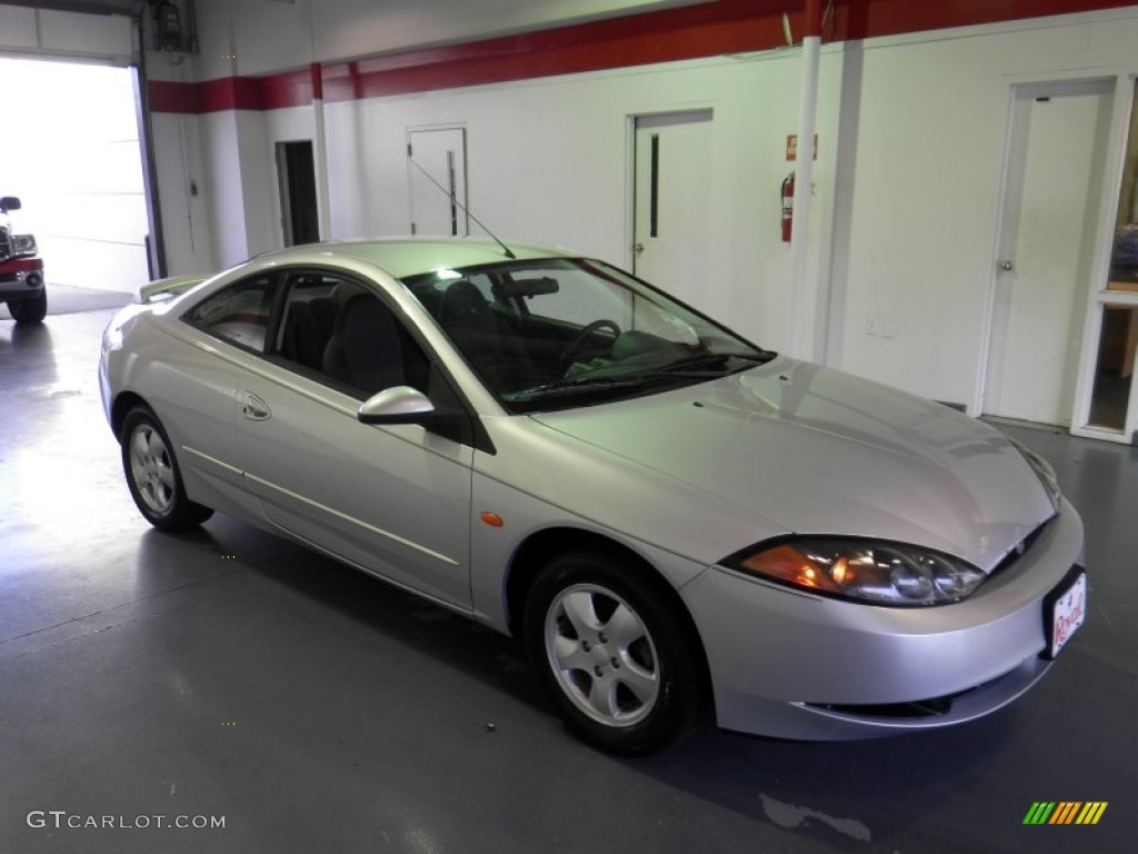 2000 Cougar V6 - Silver Frost Metallic / Graystone photo #5