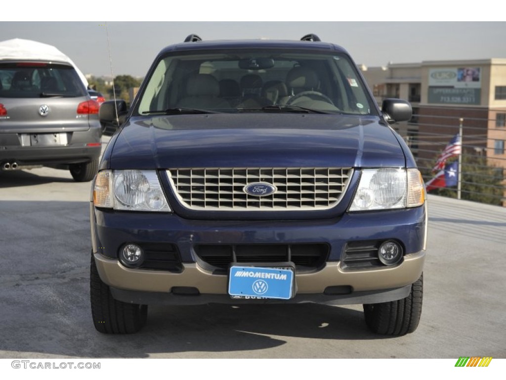 2004 Explorer Eddie Bauer - Dark Blue Pearl Metallic / Medium Parchment photo #2