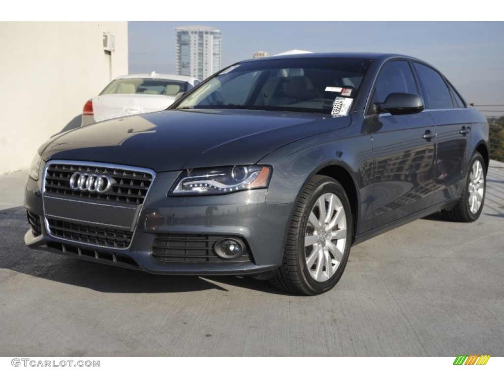 2011 A4 2.0T Sedan - Meteor Grey Pearl / Black photo #3