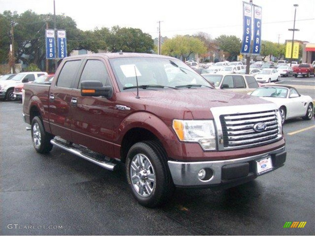 2010 F150 XLT SuperCrew - Royal Red Metallic / Tan photo #1