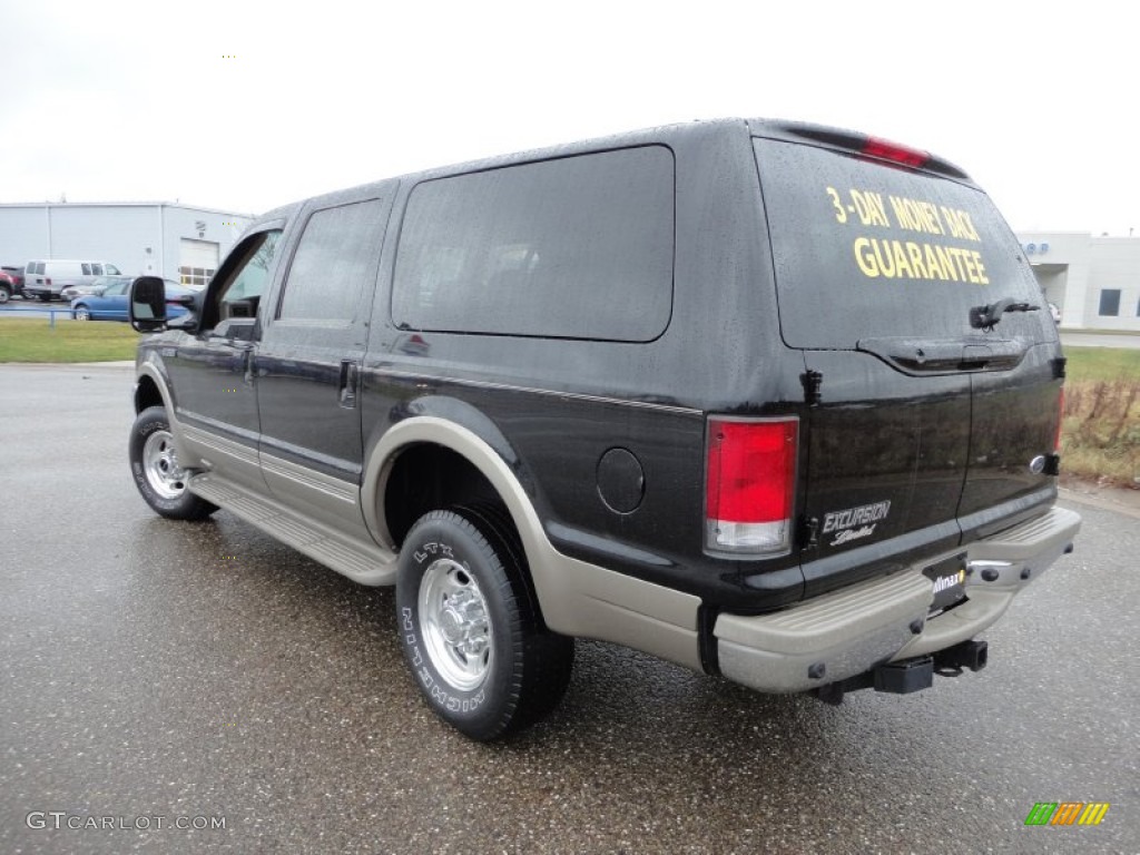 2001 Excursion Limited 4x4 - Black / Medium Parchment photo #10