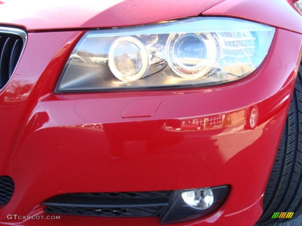 2009 3 Series 328xi Sedan - Crimson Red / Beige photo #29