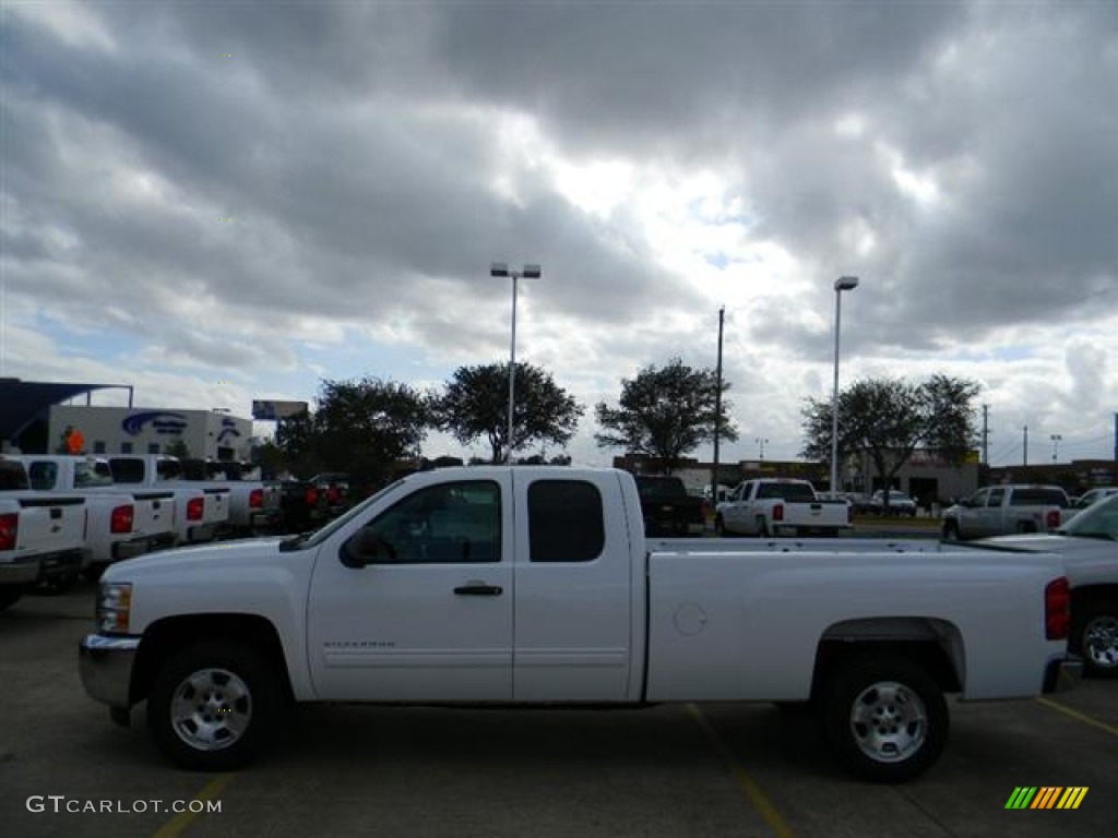 2012 Silverado 1500 LT Extended Cab - Summit White / Ebony photo #8