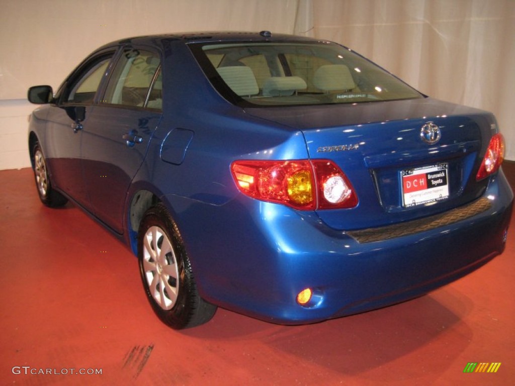 2010 Corolla LE - Blue Streak Metallic / Ash photo #7