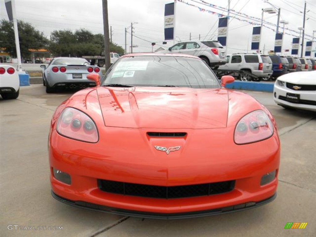 Inferno Orange Metallic 2012 Chevrolet Corvette Grand Sport Coupe Exterior Photo #58253824