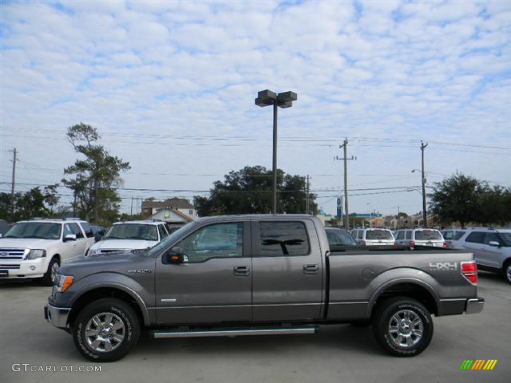 2011 F150 Lariat SuperCrew 4x4 - Sterling Grey Metallic / Black photo #8