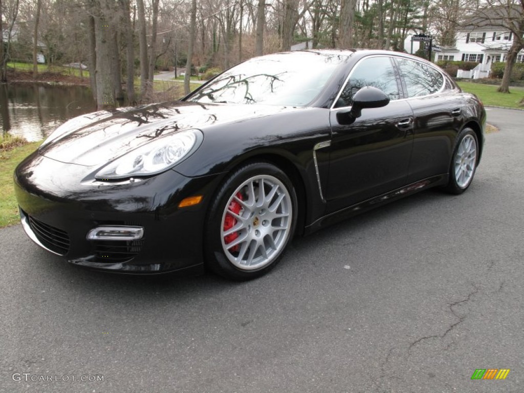 Basalt Black Metallic 2010 Porsche Panamera Turbo Exterior Photo #58254496