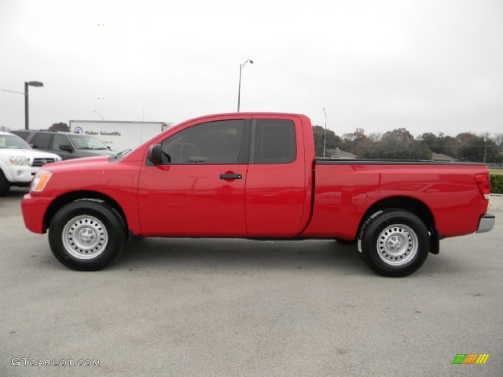 Red Alert 2008 Nissan Titan XE King Cab Exterior Photo #58255396